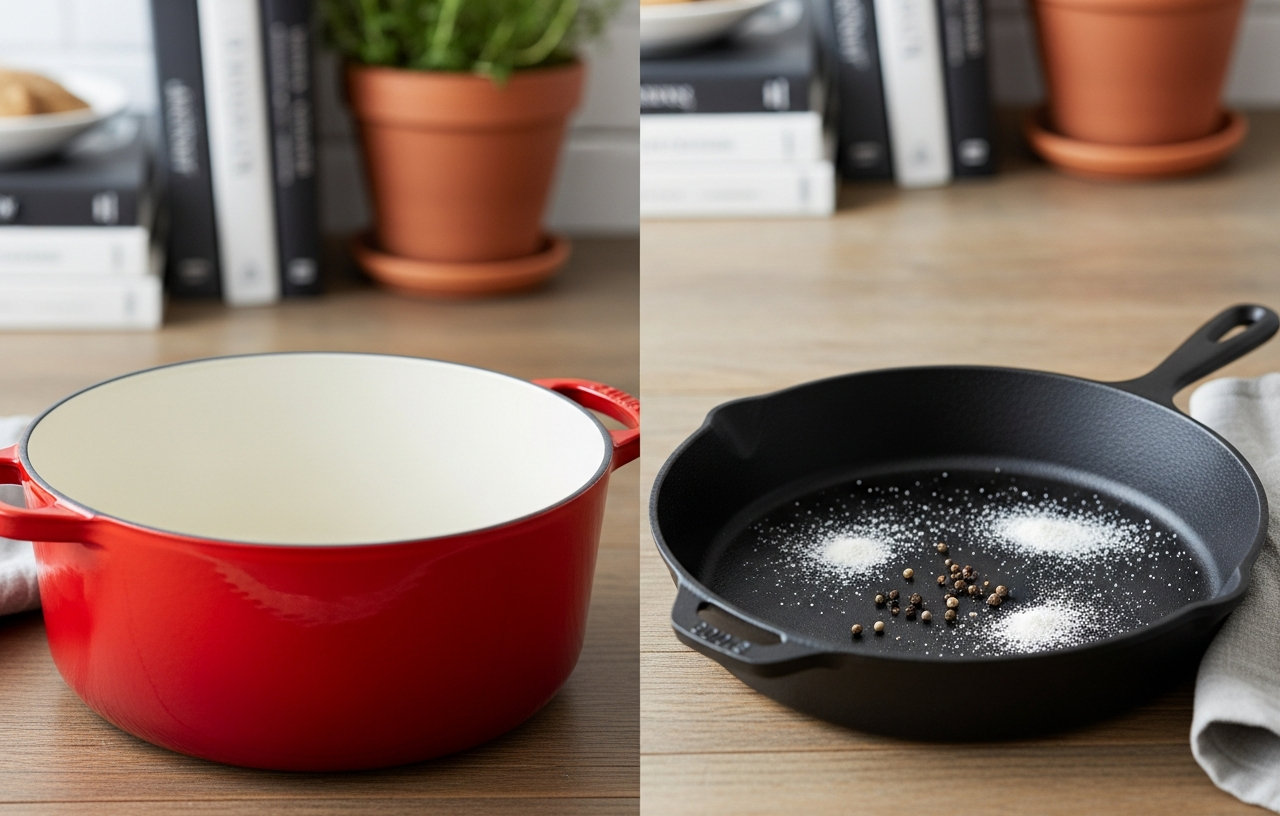 Enameled vs. Raw Cast Iron: Choosing the Right Cookware